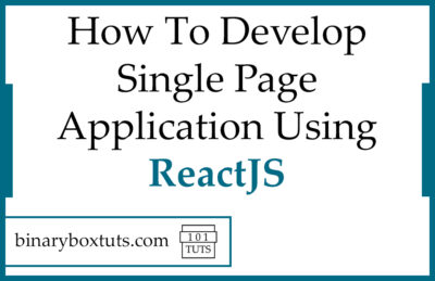 How To Develop Single Page Application Using ReactJS - Binaryboxtuts